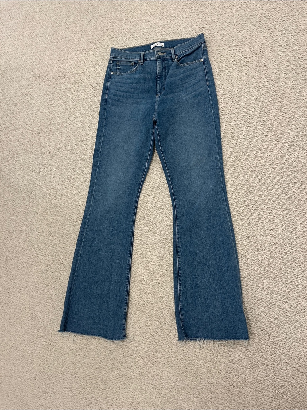 LOFT Mid-Blue Wide-Leg Denim Pants